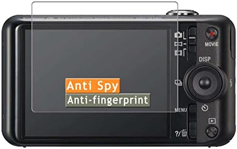 מגן מסך פרטיות של Vaxson, התואם ל- Sony Cyber-Shot DSC-WX50 אנטי ריגול מדבקת מגני מרגלים [זכוכית לא מזג]